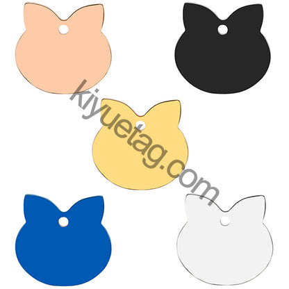 Wholesale 100pcs Personalized Dog Tag Pet ID Name Blank Customized Cat Puppy  Stainless Steel Collar Pet Accessorie Dropshipping