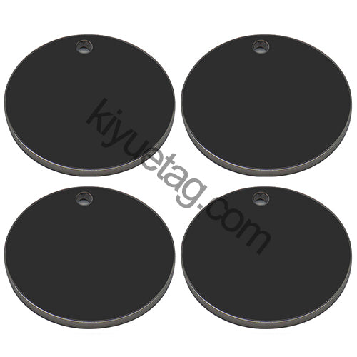 100pcs/Lot Stainless Steel  Dog Id Tag  Necklace Blank Round Plate Stamping Tags  Custom Logo Charms Pet  DIY Jewelry