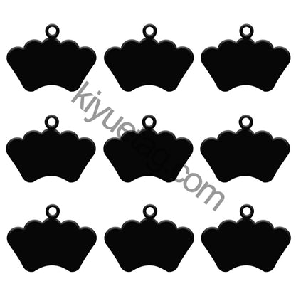 100Pcs/Set Crown Dog ID Tags Aluminum Pendant