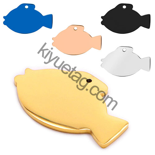100PCS Dog Id Tag  Personalized Pet Keychain Engraved Master Name for Cat Puppy Collar Tag Pendant Keyring Fish Wlaking Outside