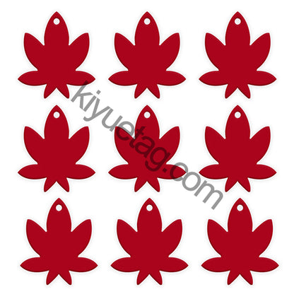 100Pcs/Set Maple Leaf Dog ID Tags Aluminum Pendant