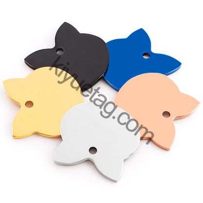 Wholesale 100pcs Personalized Dog Tag Pet ID Name Blank Customized Cat Puppy  Stainless Steel Collar Pet Accessorie Dropshipping
