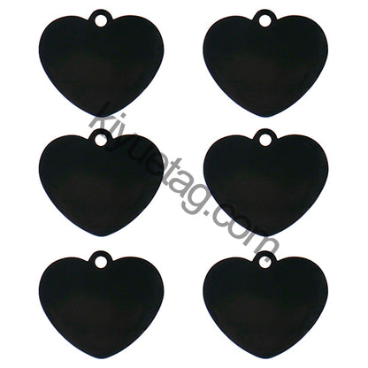 Wholesale 100 Pieces Heart ID Tag Personalized Engraving Custom Dog Identity Cat Lanyard Accessories Stainless Steel Pendant