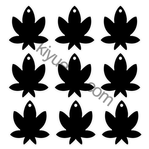 100Pcs/Set Maple Leaf Dog ID Tags Aluminum Pendant