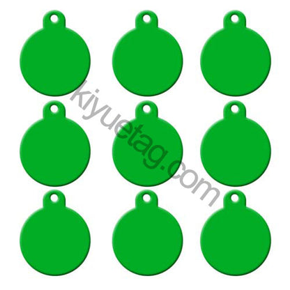 100Pcs/Set Round Dog ID Tags Aluminum Pendant