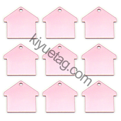 100Pcs/Set New House Dog ID Tags Aluminum Pendant
