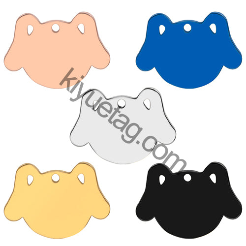 100Pcs Dog ID Tag Stainless Steel Pet Cat Collar Accessories Decoration Customized Plate Metal Engraved Name Gifts Quality