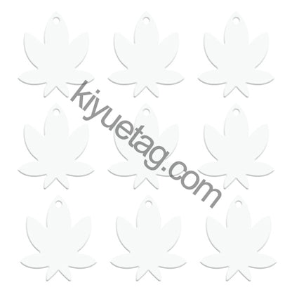 100Pcs/Set Maple Leaf Dog ID Tags Aluminum Pendant