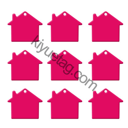 100Pcs/Set House Dog ID Tags Aluminum Pendant