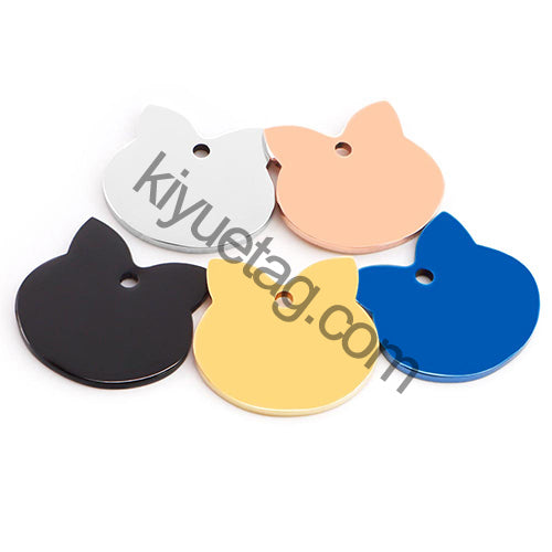 Wholesale 100pcs Personalized Dog Tag Pet ID Name Blank Customized Cat Puppy  Stainless Steel Collar Pet Accessorie Dropshipping