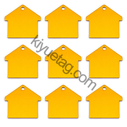 100Pcs/Set New House Dog ID Tags Aluminum Pendant