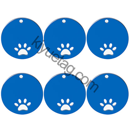 100PCS Personalized Pet ID Tag Customized Stainless Steel Engravable Cat Address Anti-Loss Dog Halter Collar Pendant Necklace