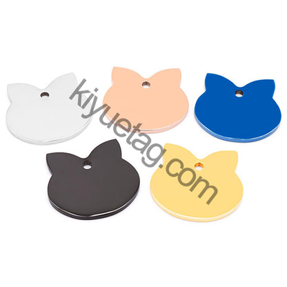Wholesale 100pcs Personalized Dog Tag Pet ID Name Blank Customized Cat Puppy  Stainless Steel Collar Pet Accessorie Dropshipping