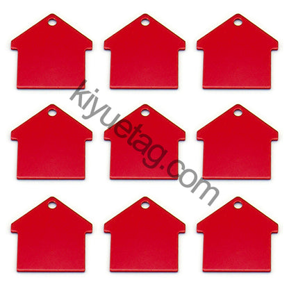 100Pcs/Set New House Dog ID Tags Aluminum Pendant
