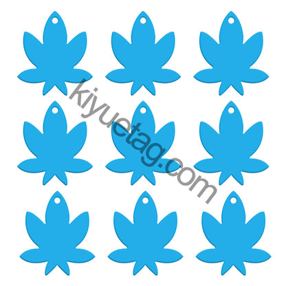 100Pcs/Set Maple Leaf Dog ID Tags Aluminum Pendant