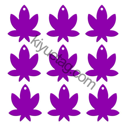 100Pcs/Set Maple Leaf Dog ID Tags Aluminum Pendant