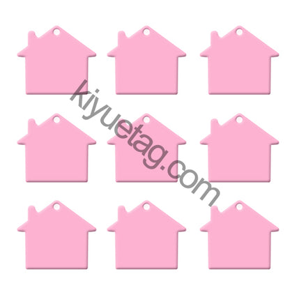 100Pcs/Set House Dog ID Tags Aluminum Pendant