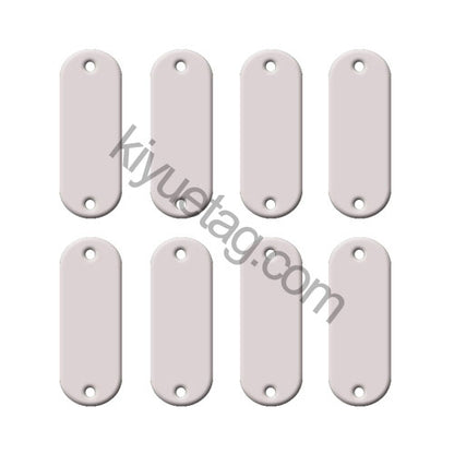 100Pcs/Set Elliptic Dog ID Tags Aluminum Pendant