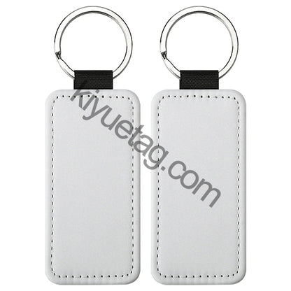 Wholesale 100 50 20PCS Sublimation PU Blanks Tag Dog Tag For Diy Keychain