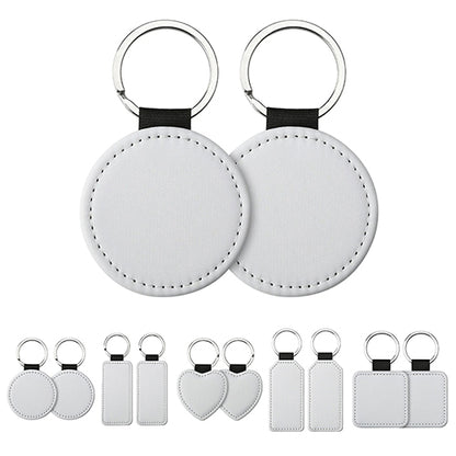 Wholesale 100 50 20PCS Sublimation PU Blanks Tag Dog Tag For Diy Keychain