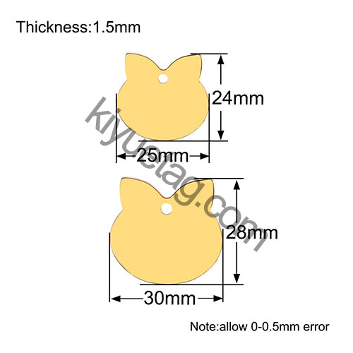 Wholesale 100pcs Personalized Dog Tag Pet ID Name Blank Customized Cat Puppy  Stainless Steel Collar Pet Accessorie Dropshipping