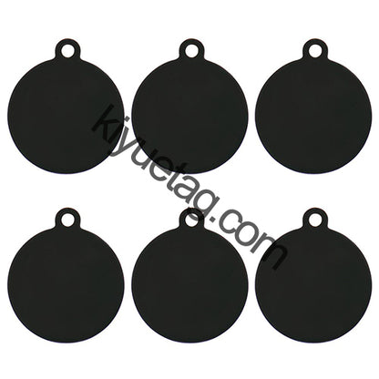 100Pcs Personalized Dog Round Stainless Steel Tag Name Plate Customized Cat Puppy Nameplate Cat Collar Accessories Wholesale