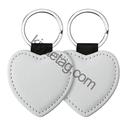 Wholesale 100 50 20PCS Sublimation PU Blanks Tag Dog Tag For Diy Keychain