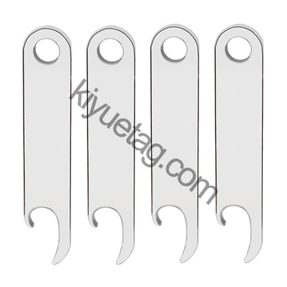 100Pcs Pet Dog Stainless Steel Rectangle Metal Blank Tag Memorial Pendant Necklace Jewelry Makings