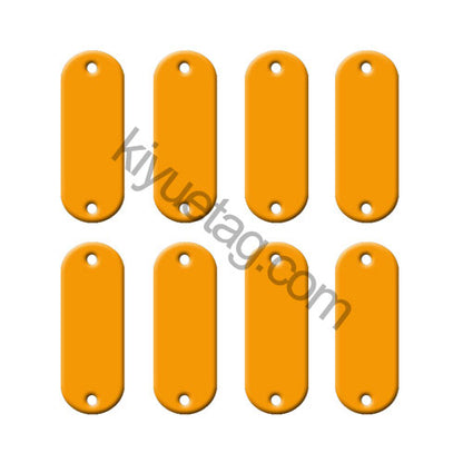 100Pcs/Set Elliptic Dog ID Tags Aluminum Pendant