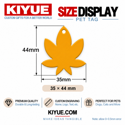 Maple Leaf Aluminum ID Tags – Wholesale Engraving Blanks