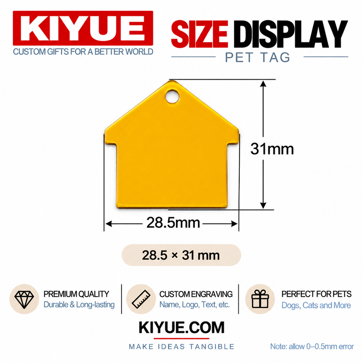 Dog House Aluminum Pet ID Tags – Wholesale Engraving Blanks